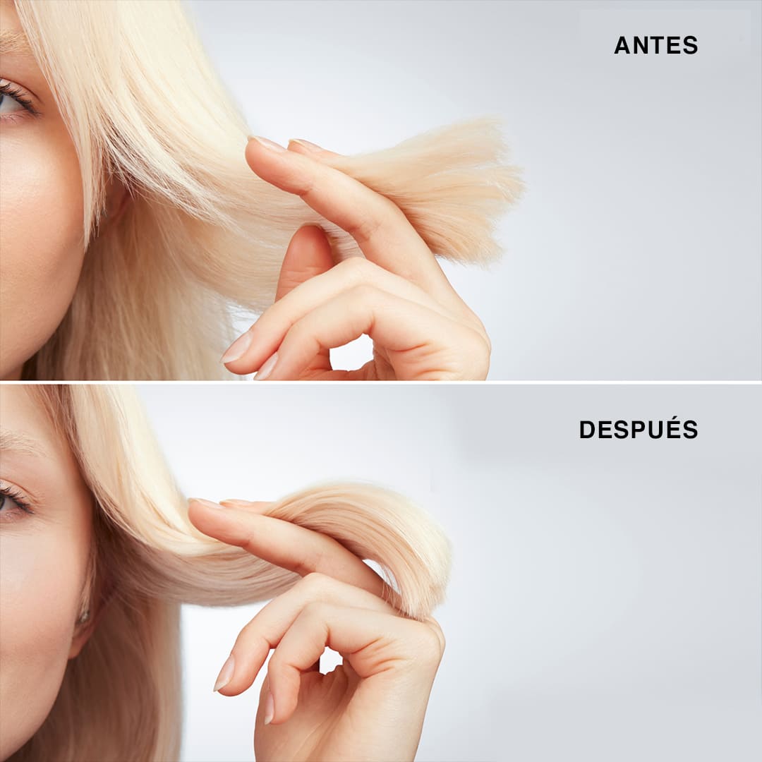 Antes y despues tratamiento para puntas abiertas